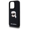 Karl Lagerfeld KLHMP15LSKHPPLK iPhone 15 Pro 6.1 czarny/black hardcase Silicone Karl Head Print MagSafe